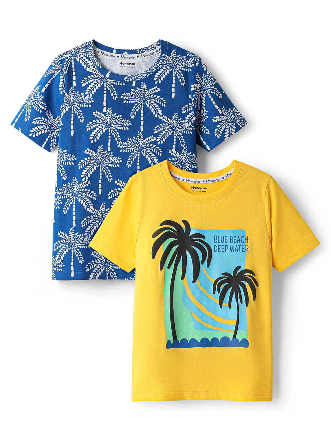 Honeyhap Boys Pack Of 2 Cotton Knit T-Shirts