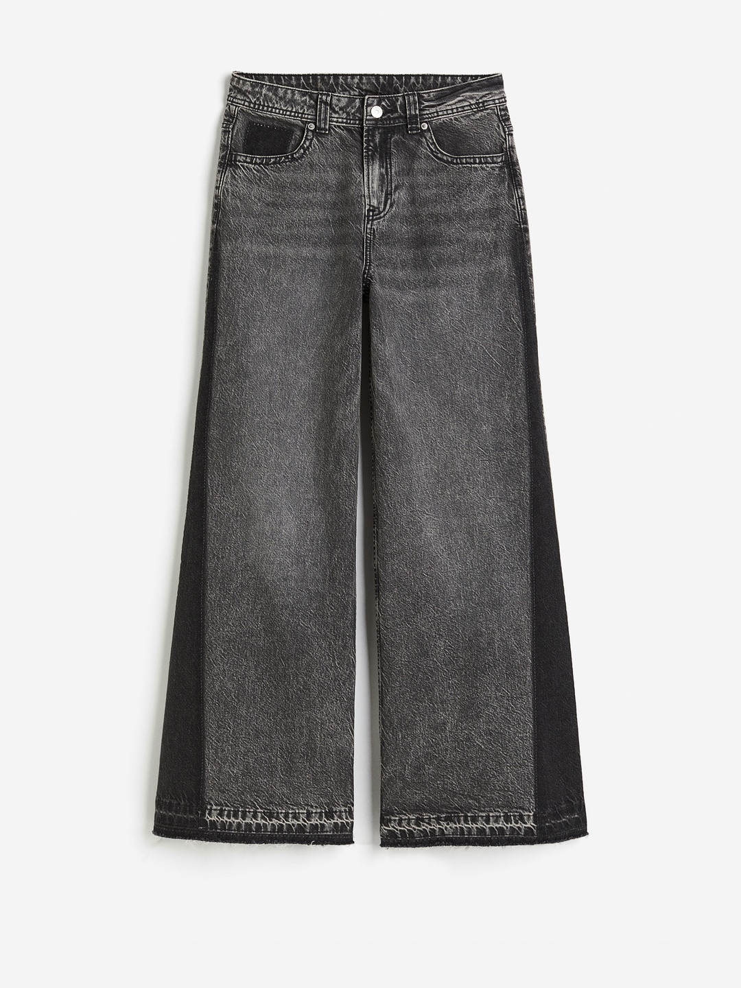 H&M Women Pure Cotton Baggy Regular Jeans