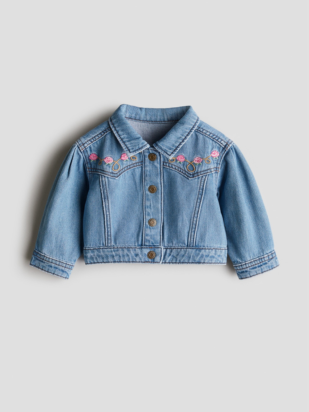 H&M Embroidery-Detail Denim Jacket
