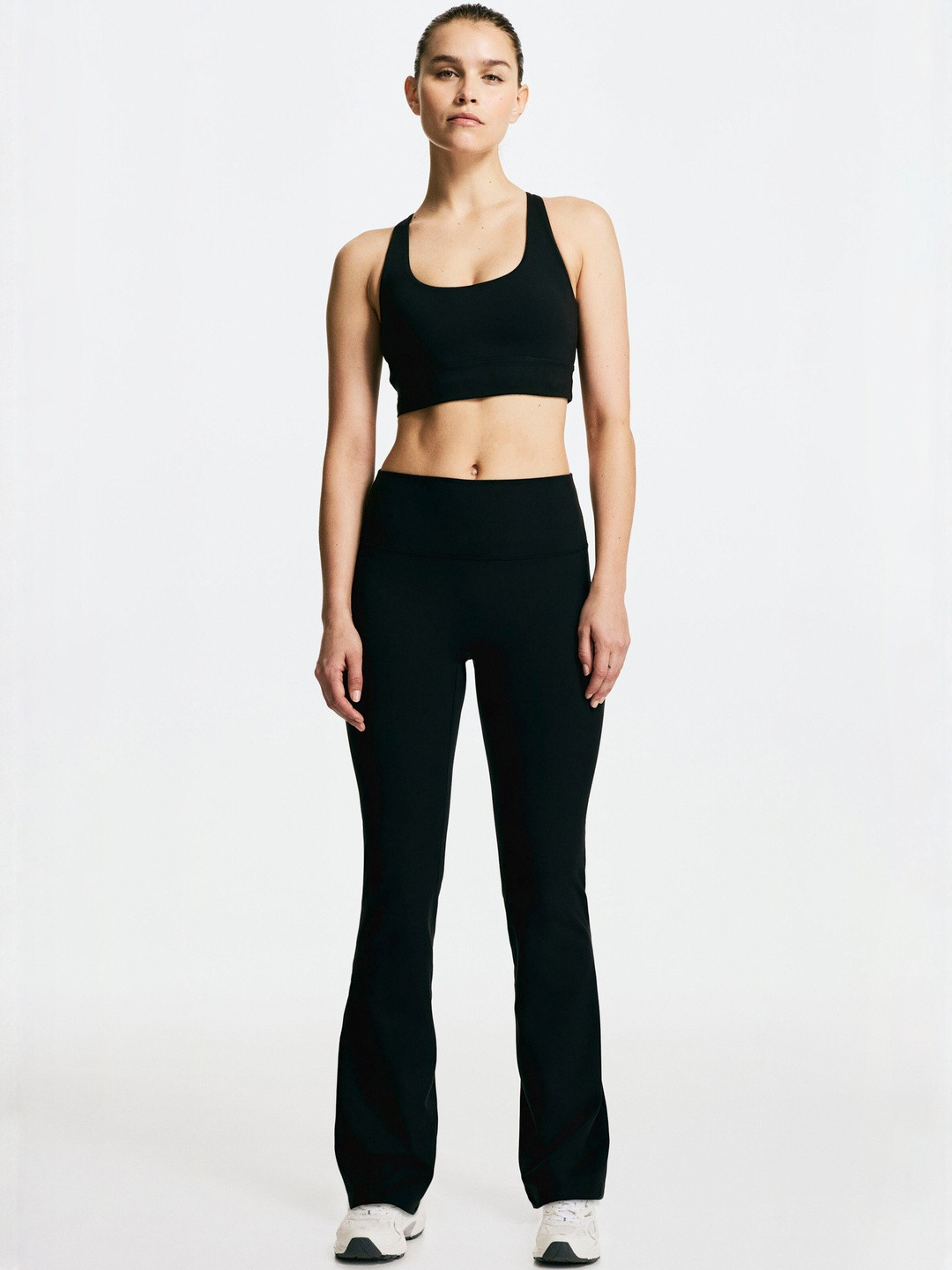 H&M Flared Sports Leggings With Soft Move