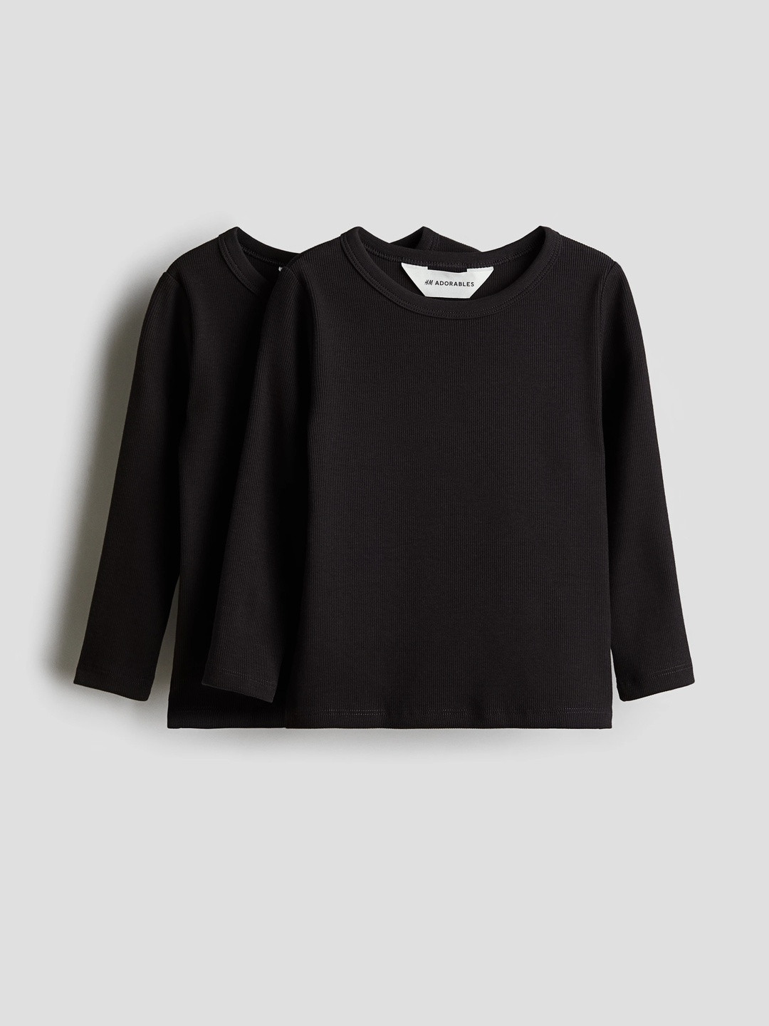 H&M Girls 2-Pack Pima Cotton Jersey Tops