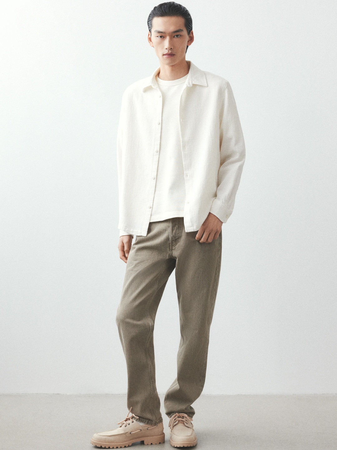 H&M Regular Fit Muslin Shirt