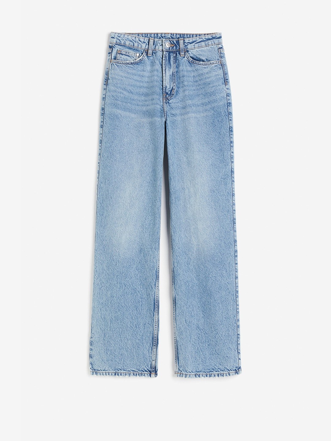 H&M Women Pure Cotton Wide Ultra High Jeans