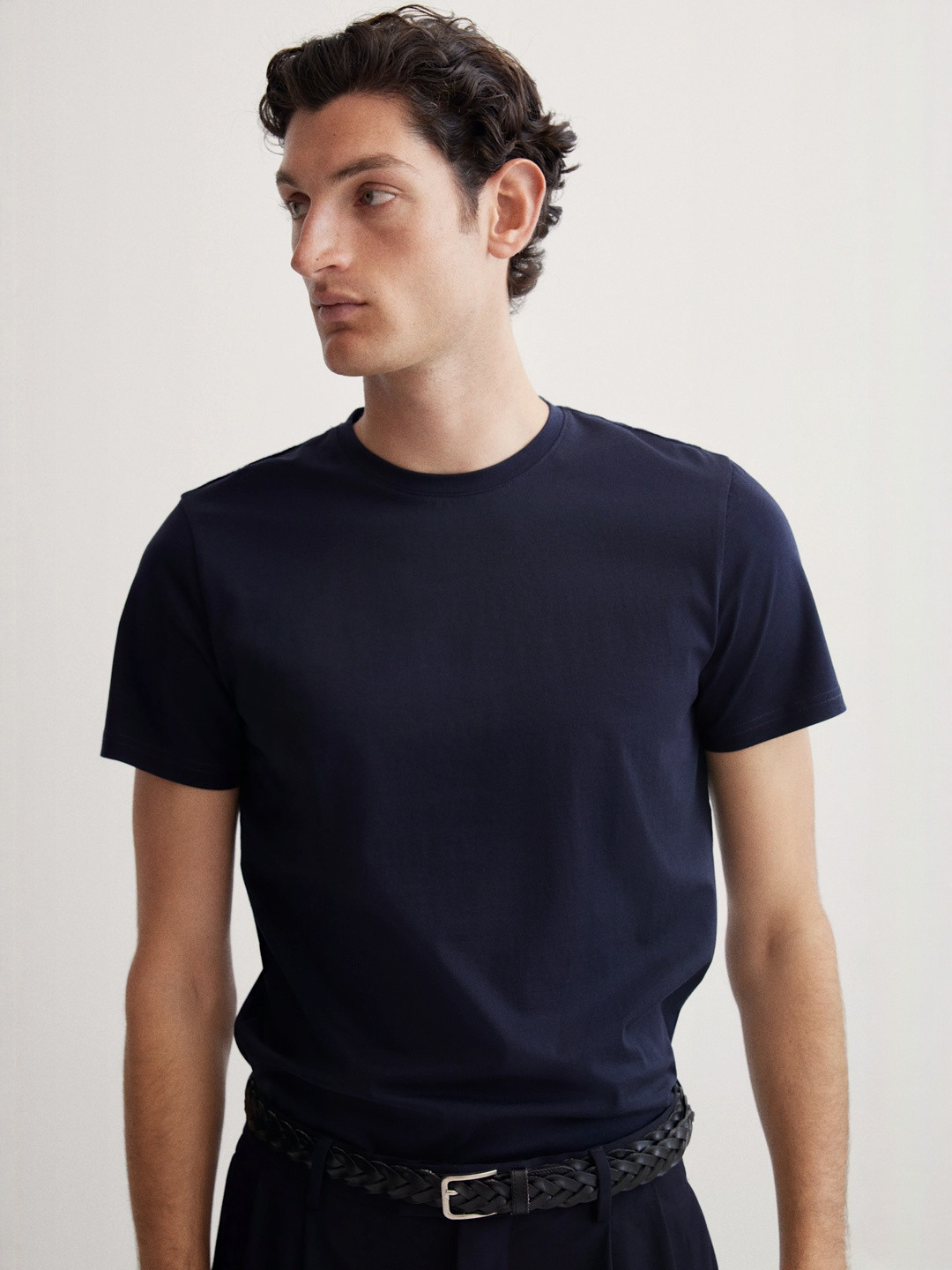 H&M Slim Fit Pima Cotton T-Shirt