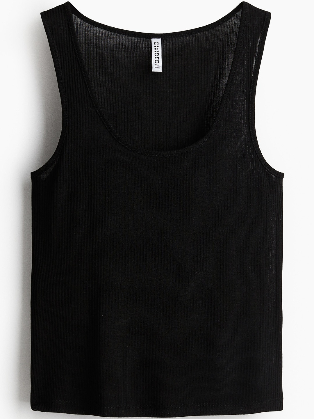 H&M Sheer Ribbed Vest Top