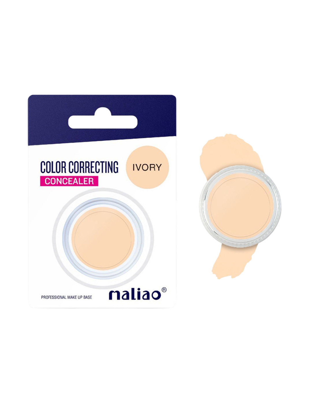 Maliao Long Lasting Color Correcting Concealer - 6 g - Ivory