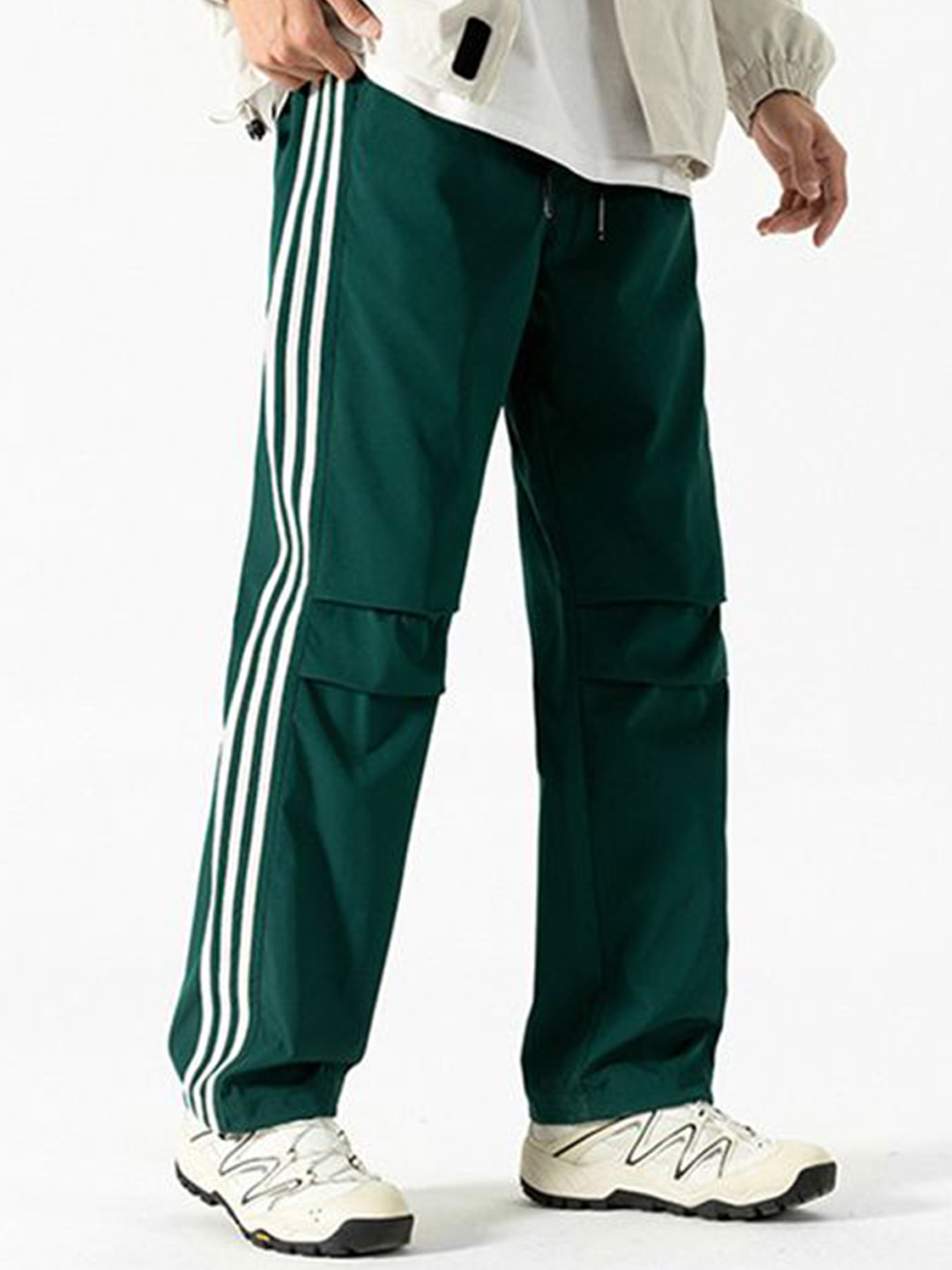 StyleCast x Revolte Men Striped Loose Fit Trouser