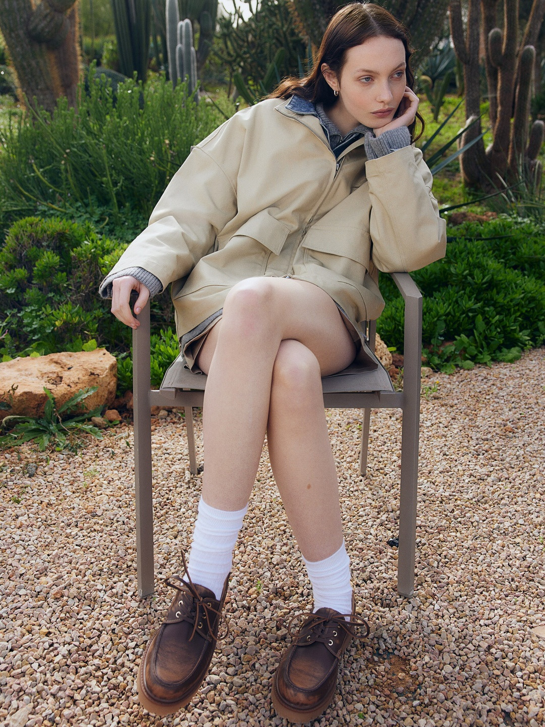 H&M Oversized Canvas Jacket