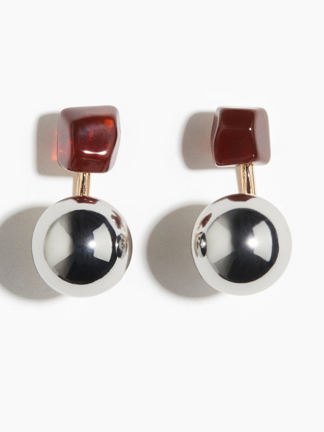 H&M Sphere-Detail Front & Back Earrings