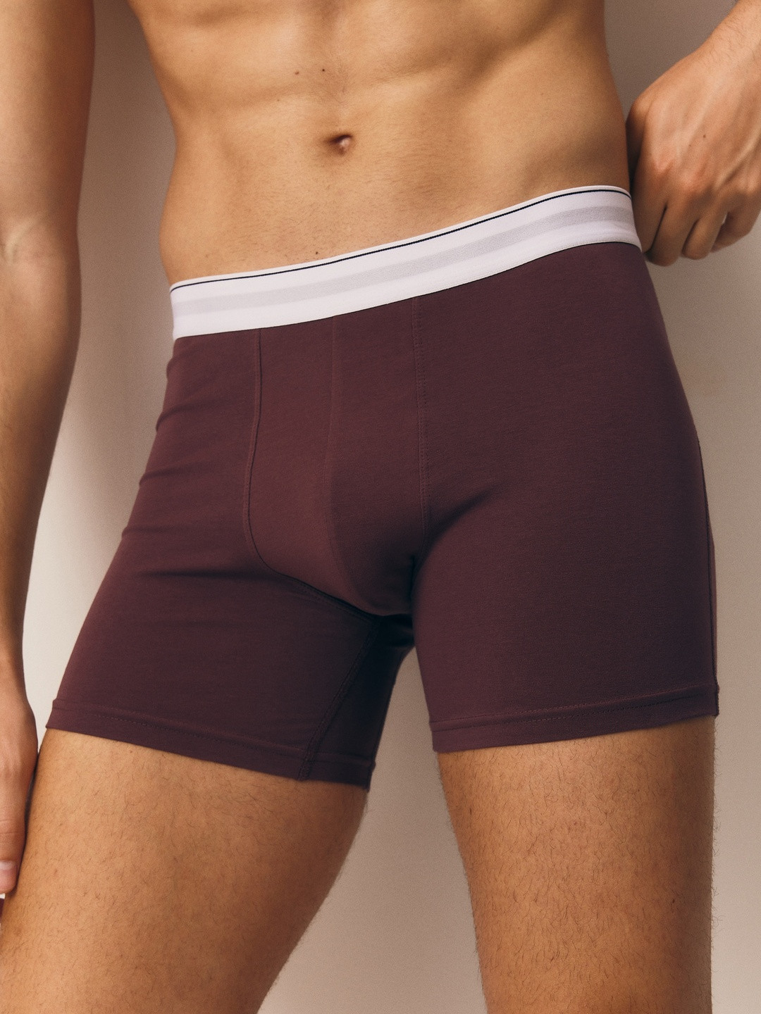 H&M 3-Pack Mid Trunks With Lycra