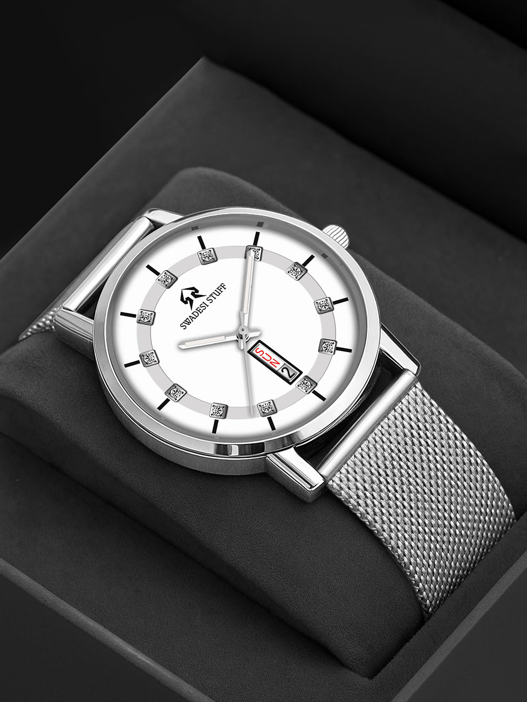 SWADESI STUFF Men Dial & Straps Analogue Watch SEFAR WHITE 81