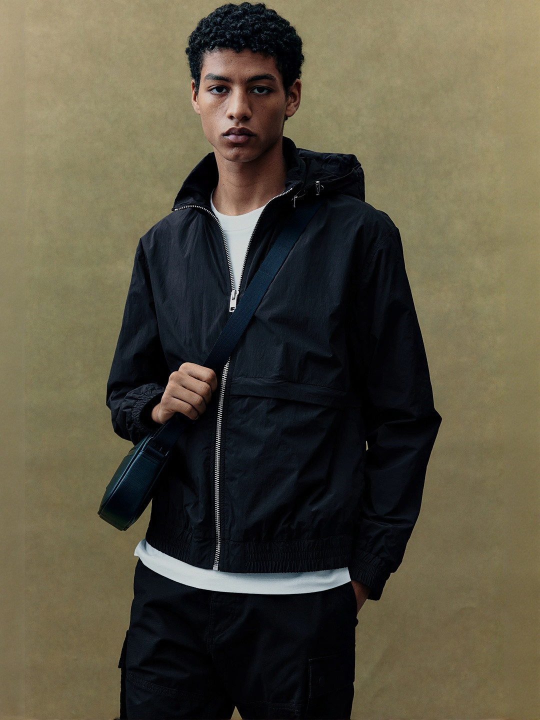 H&M Loose Fit Nylon Windbreaker