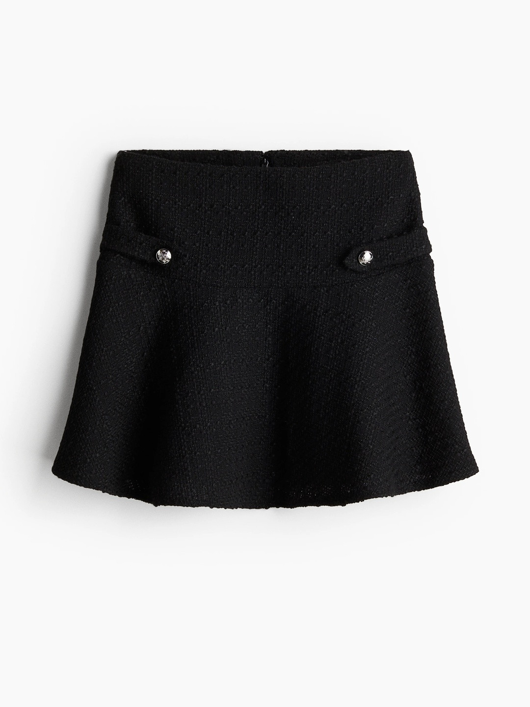 H&M Flared Boucl Skirt