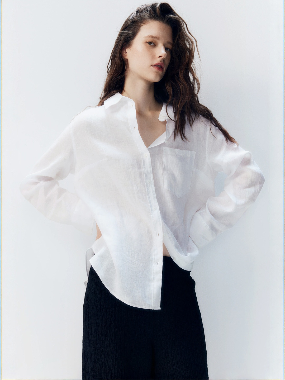 H&M Oversized Linen Shirt