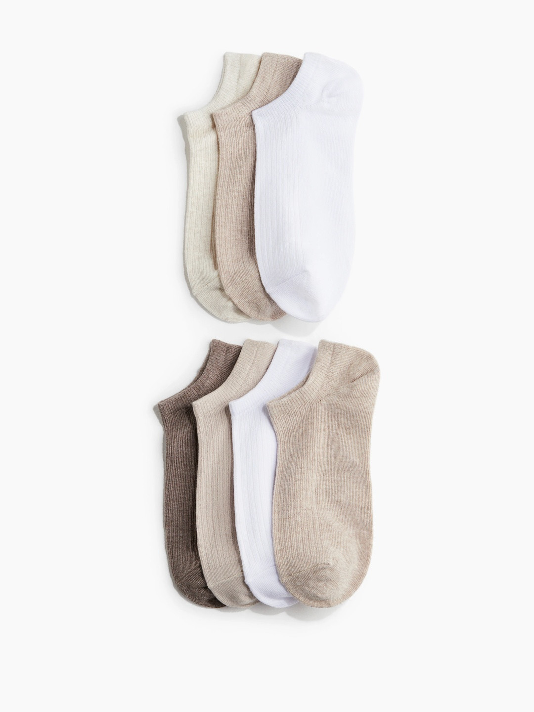 H&M Women Pack Of 7 Trainer Socks