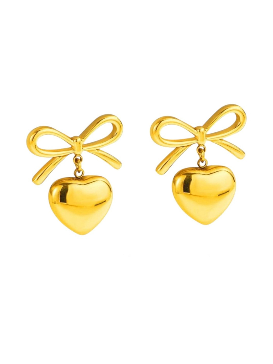 Klean & Care Heart Shaped Studs Earrings