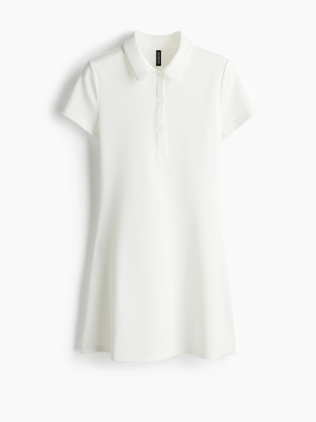 H&M Flared-Skirt Polo Dress