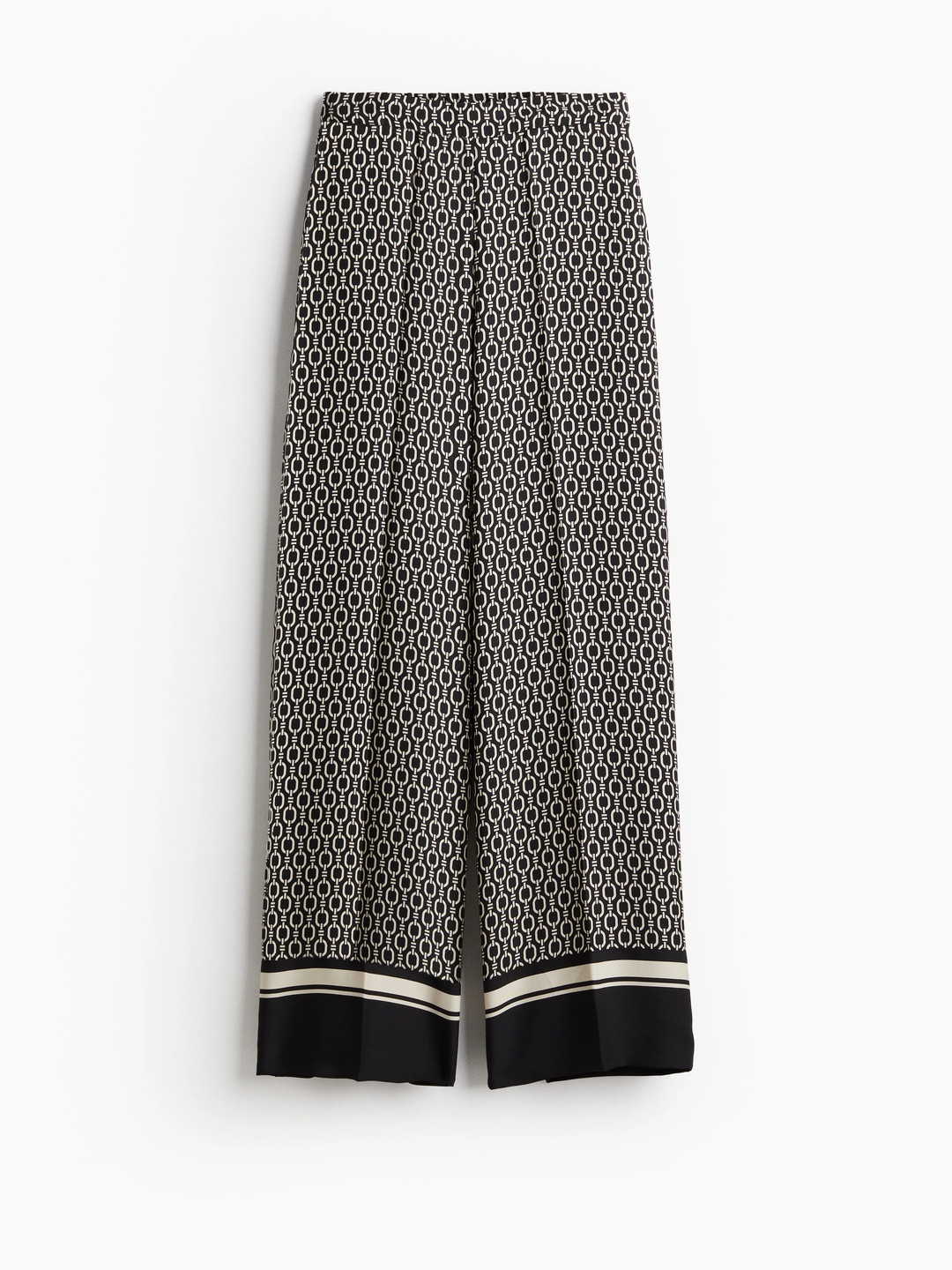 H&M Women Printed Wide Leg Trousers