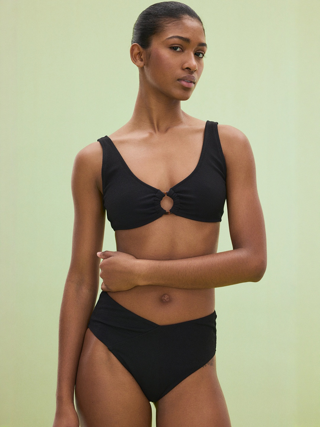 H&M High Waist Cheeky Bikini  Bottoms