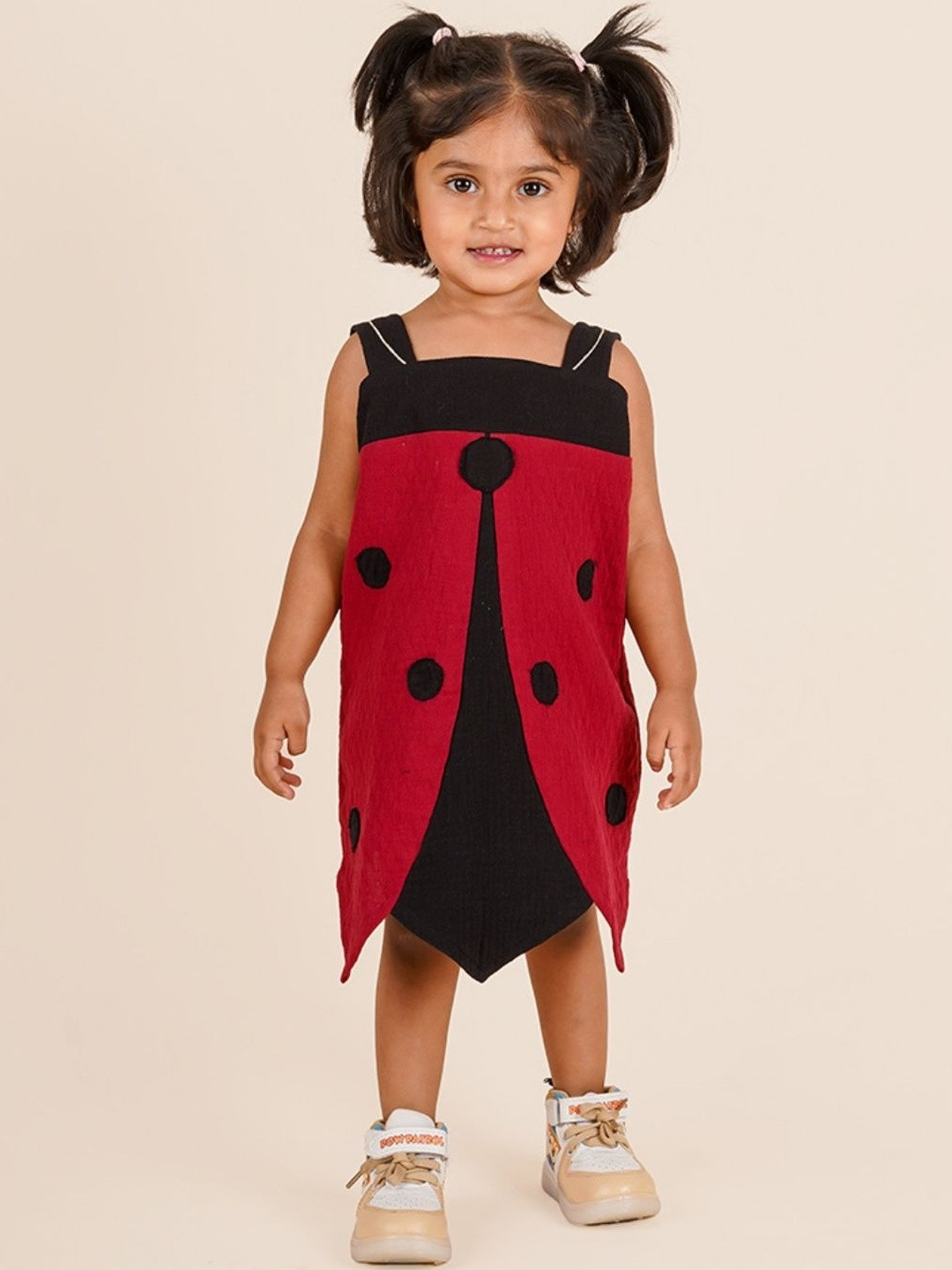 LOYZO-LOYAL TO JOY Girls Printed A-Line Midi Dress