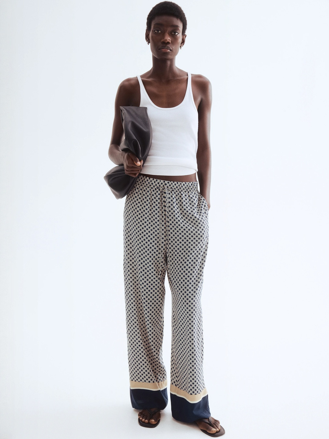 H&M Wide Pull-On Trousers 1217677012