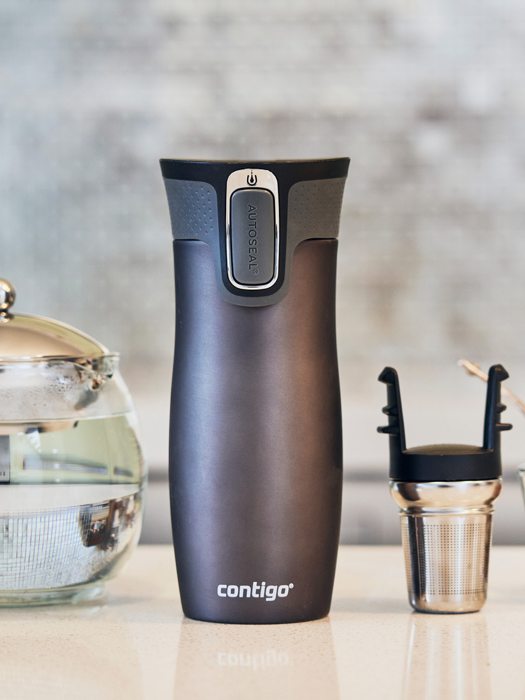 Contigo West Loop Black Stainless Steel Double Wall Vacuum Coffee Mug - 470ml