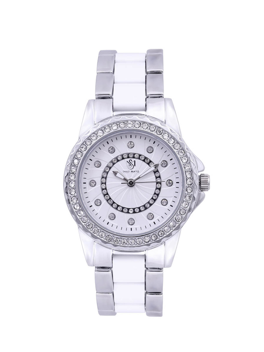 SANSIMAYO Women Tini Series Classic Dial & Straps Analogue Watch SM-L-10-TTSW-S-W