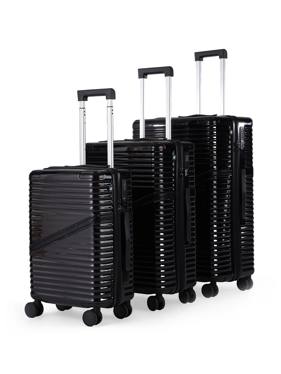 Assembly Unisex Set Of 3 Oblique Family Trolley Bags