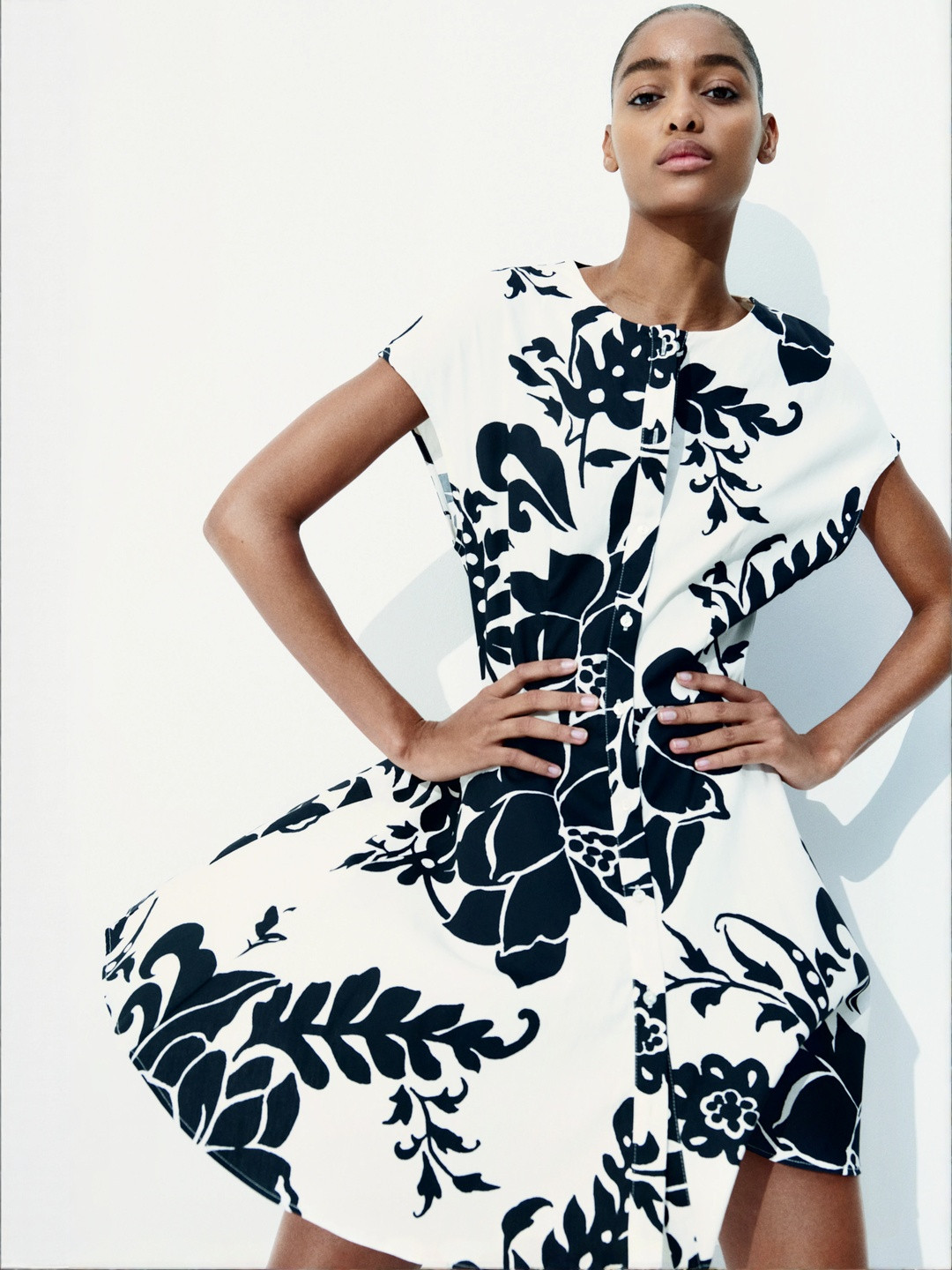 H&M Button-Front Cotton Dress