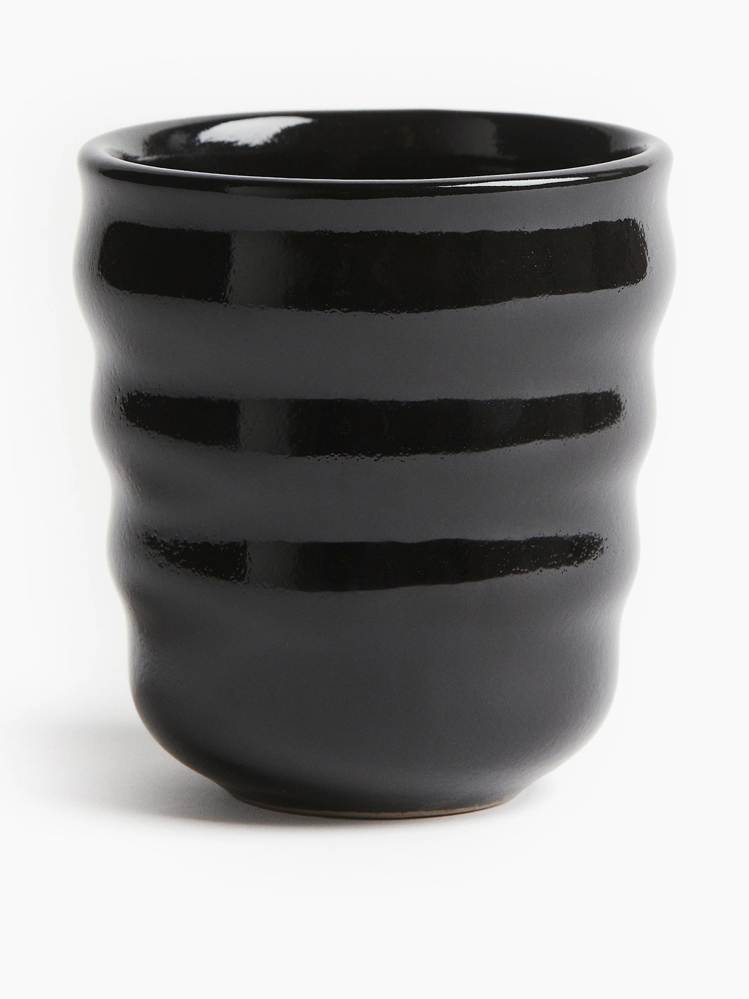 H&M New Modern Design Black Stoneware Microwave Safe Mug-150ml