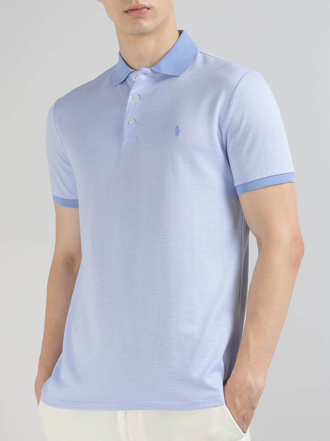 Polo Ralph Lauren Men Brand Logo Printed Polo Collar Cotton T-shirt