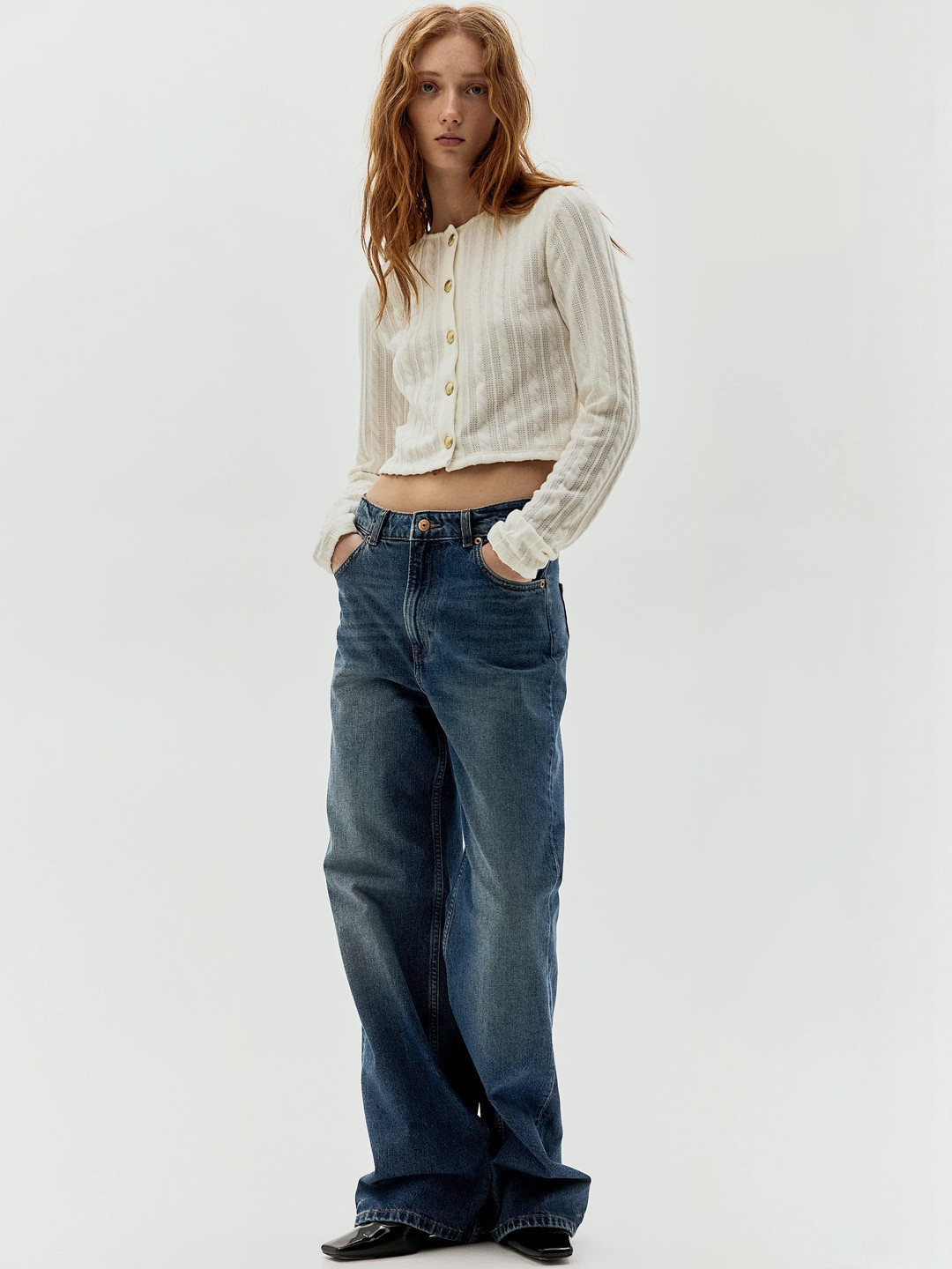 H&M Cable-Knit-Look Cardigan