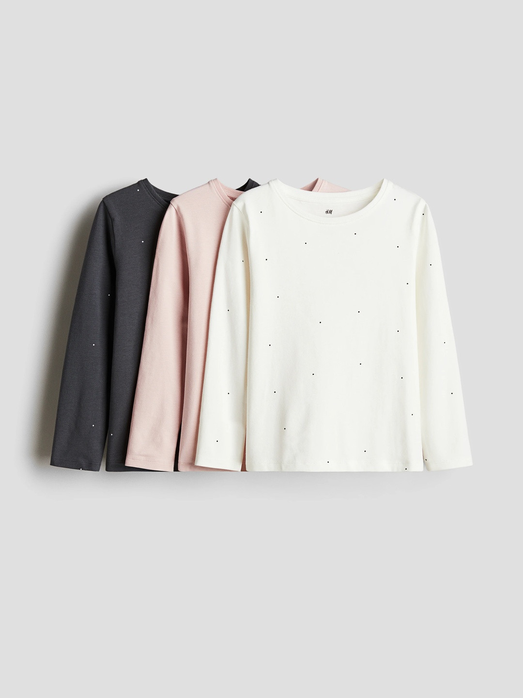 H&M 3-Pack Long-Sleeved Tops