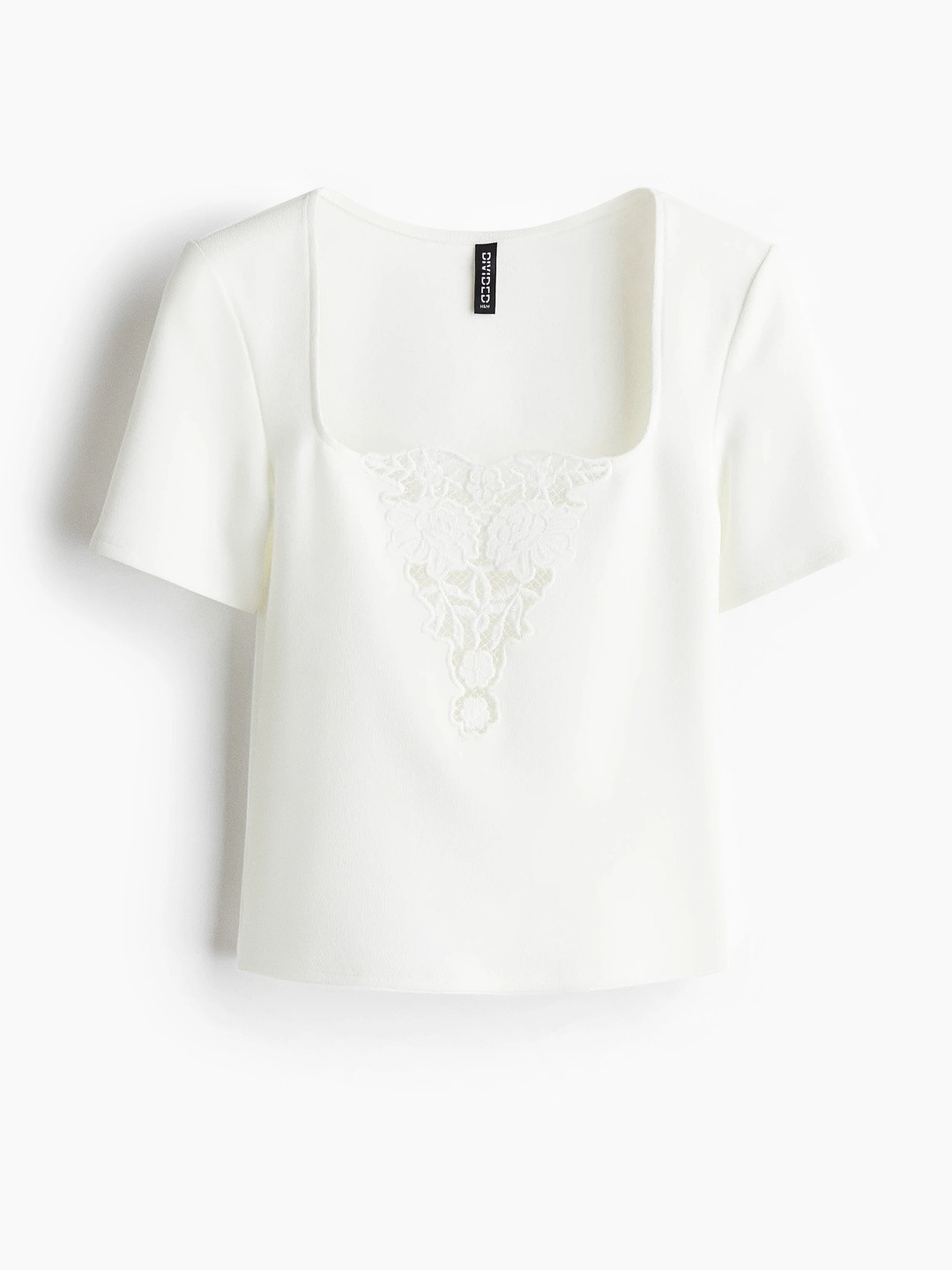 H&M Broderie Auglaize-Detail Top