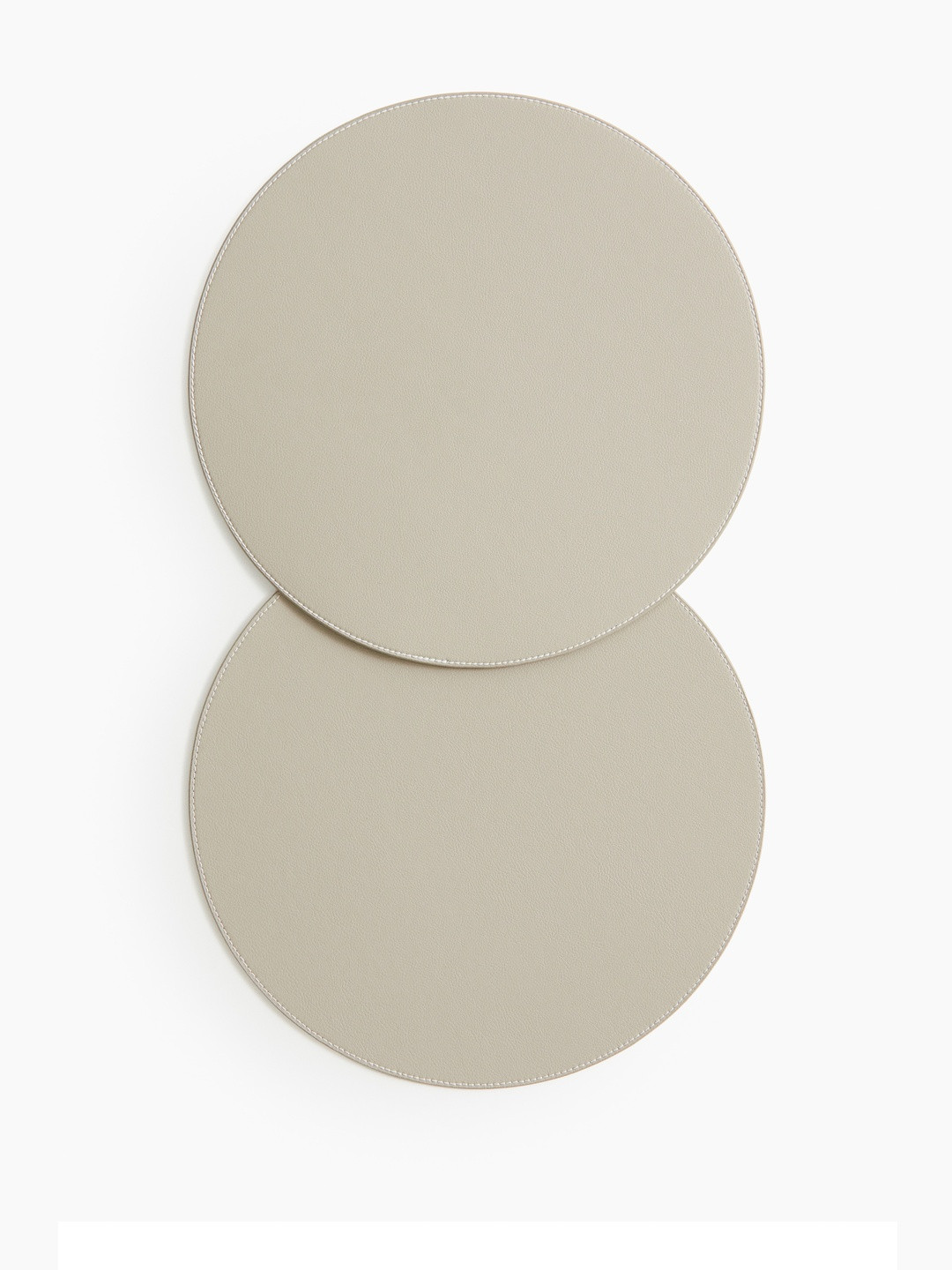 H&M Beige 2-Pack Round Place Mats