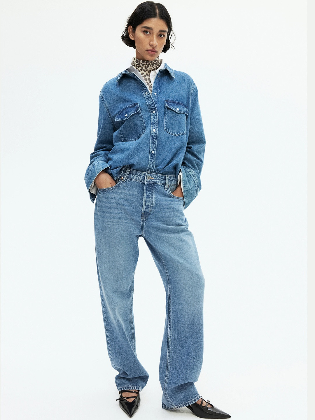 H&M Women Ladies Straight Jeans