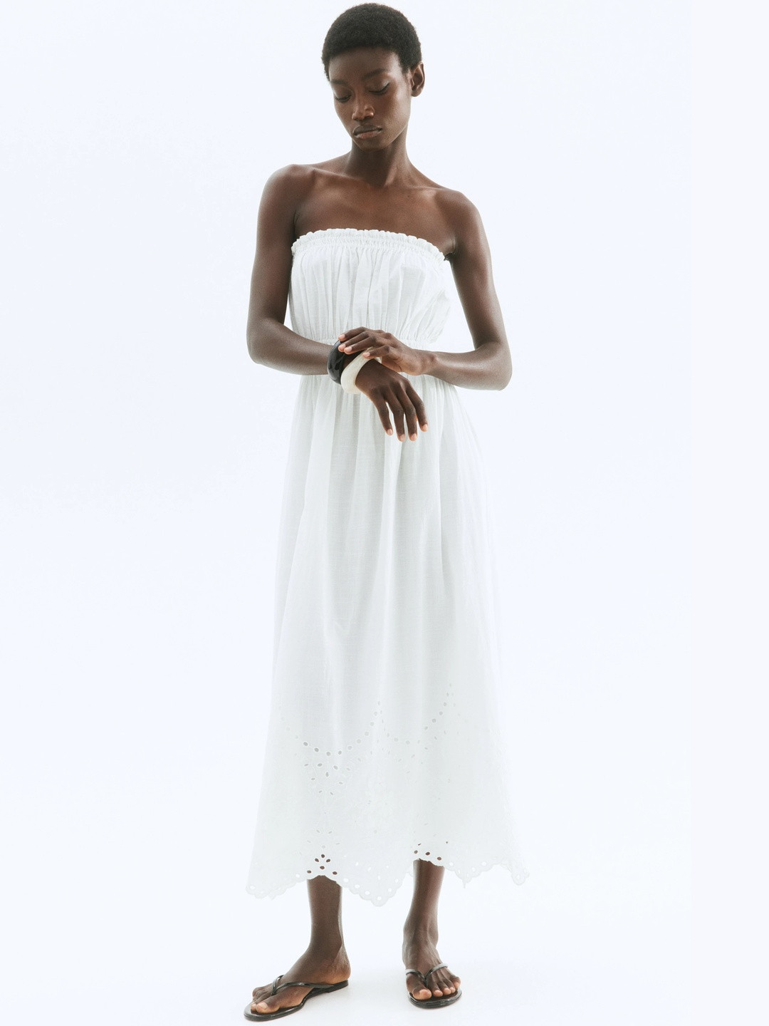 H&M Cotton Bandeau Dress