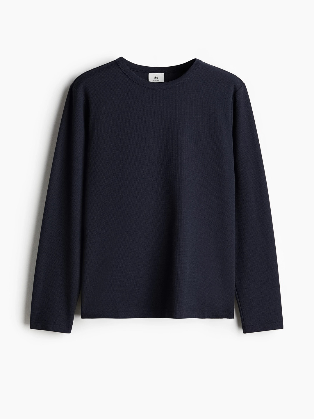 H&M Men Long-Sleeved Waffled T-Shirt