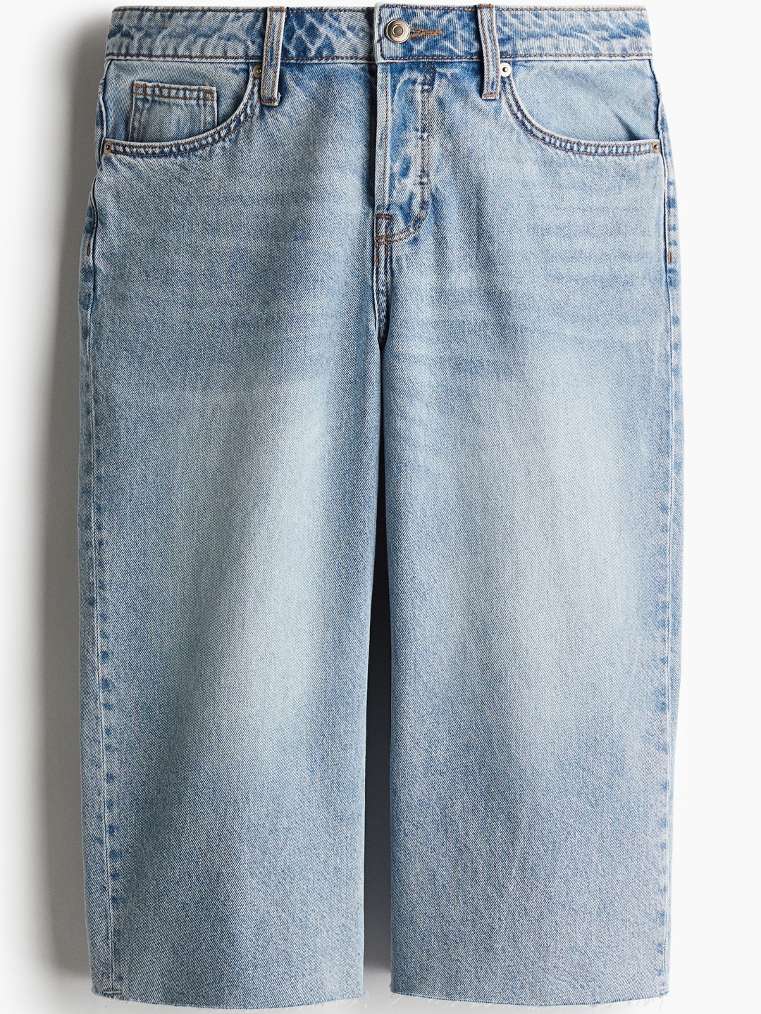 H&M Low Knee-Length Denim Shorts