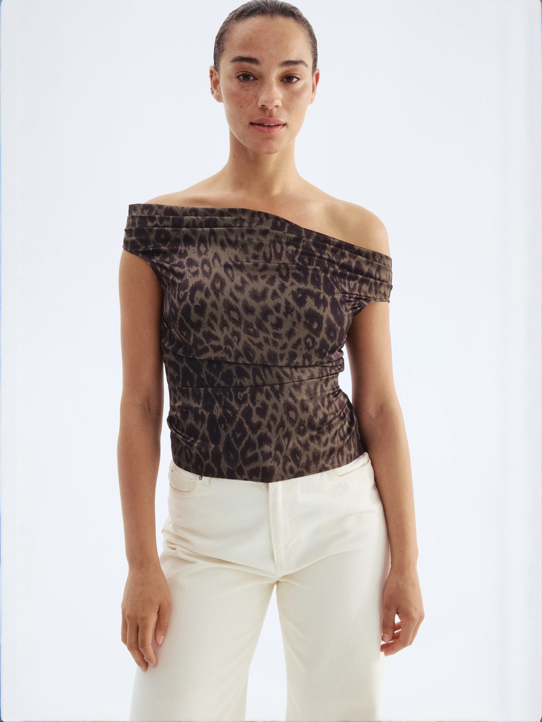 H&M Draped Off-The-Shoulder Top