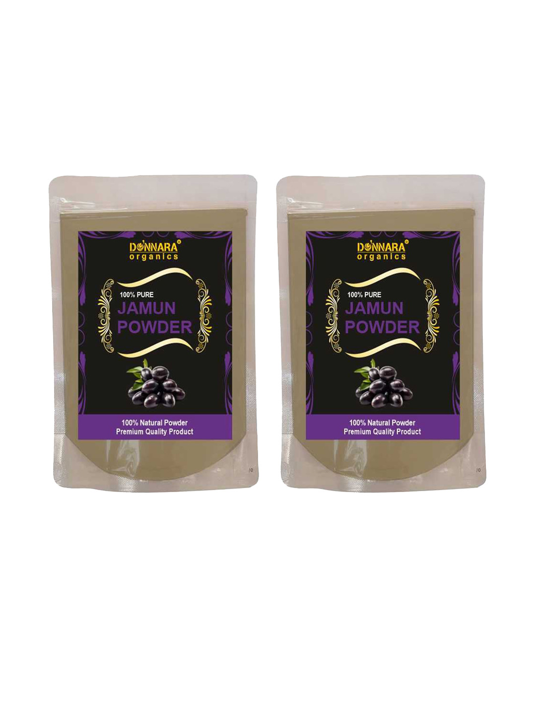 Donnara Organics Set Of 2 Jamun Powder For Glowing Skin - 100 g Each