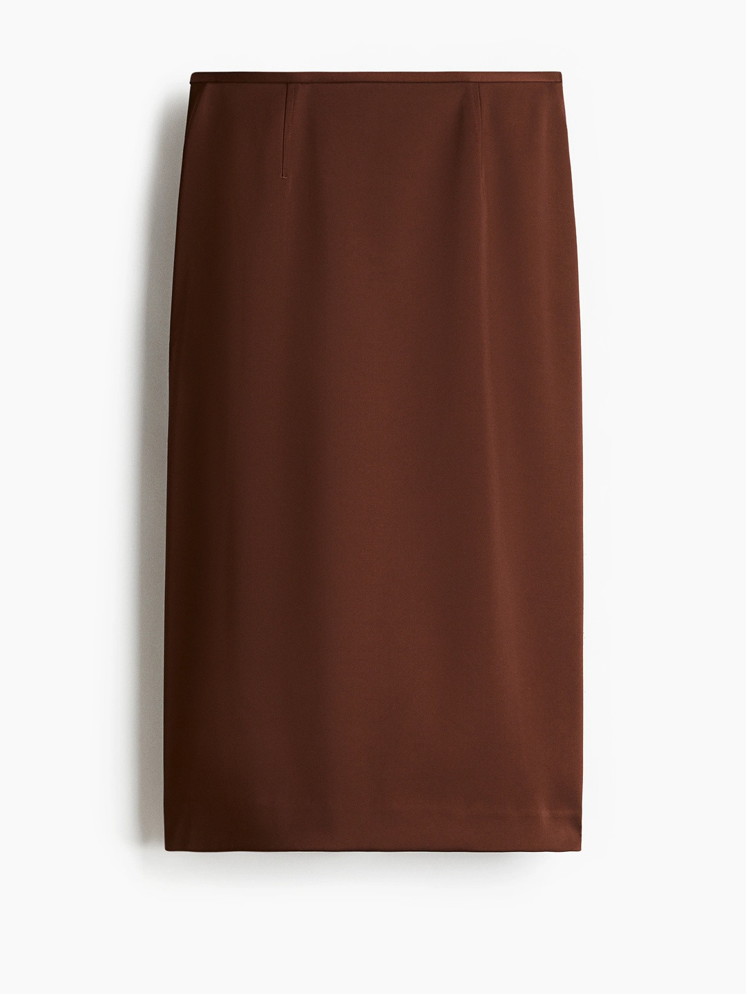 H&M Women Brown Solid Slip-On Knee-length Casual Pencil Skirt