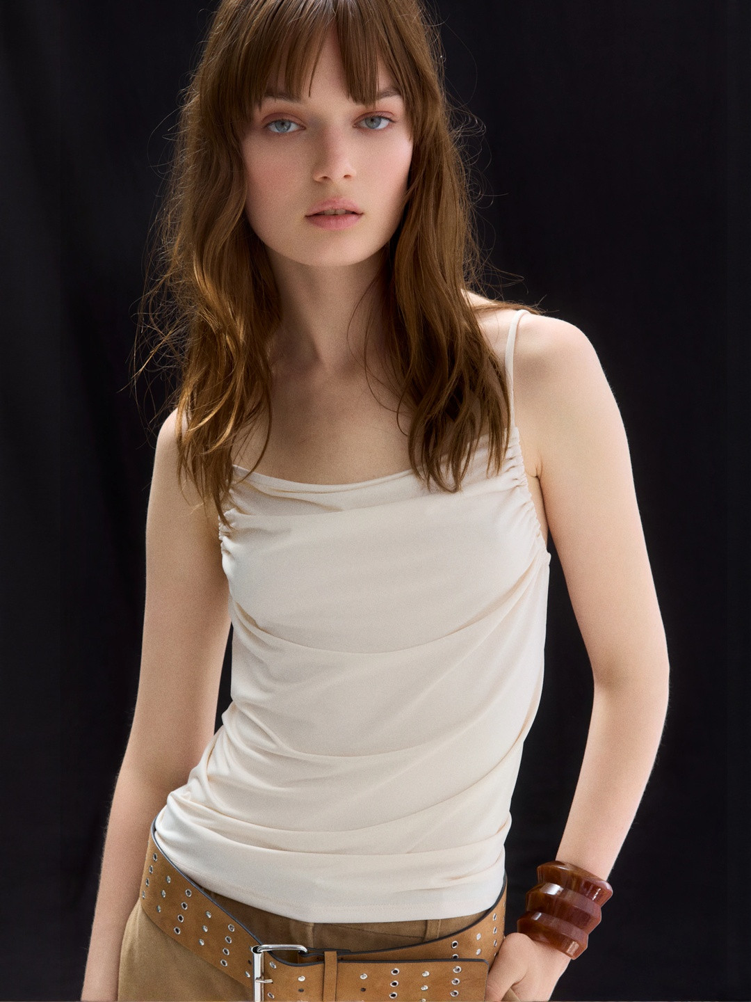 H&M Ruched Strappy Top