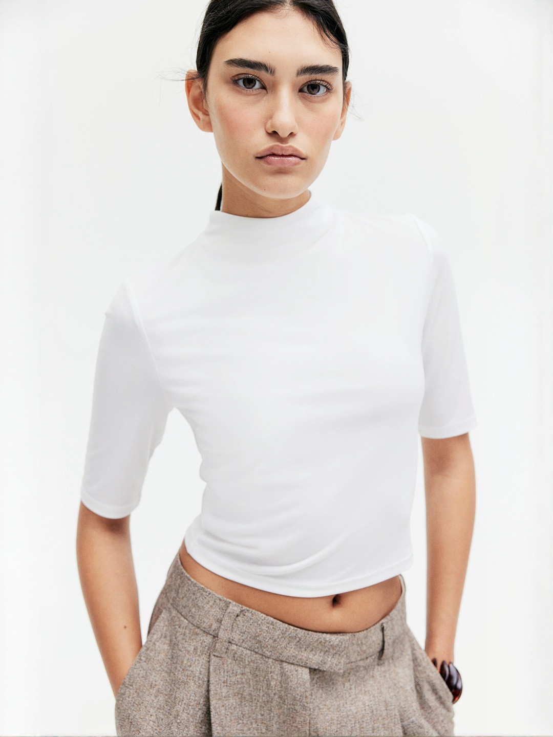 H&M Turtleneck Microfiber Top