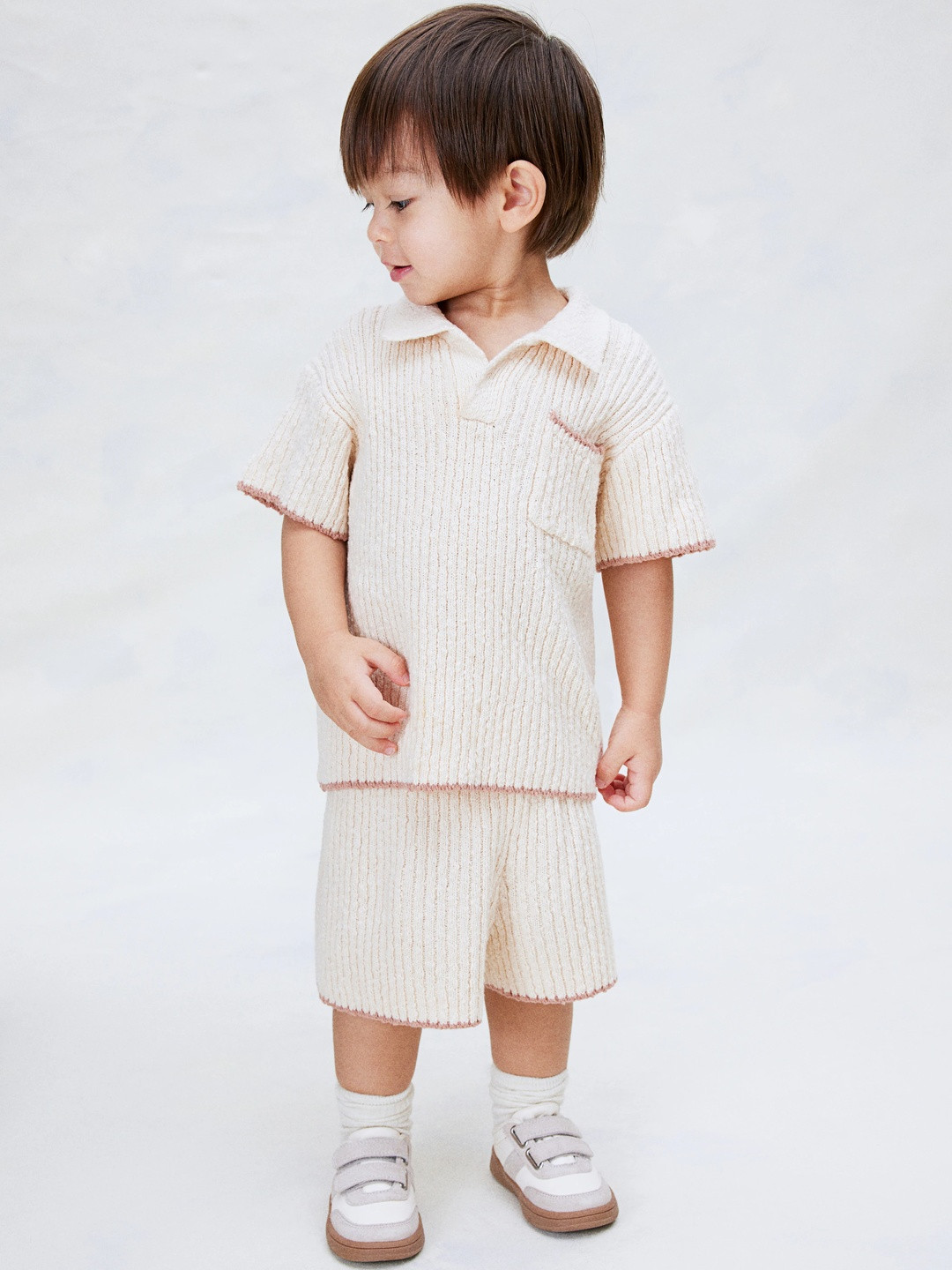 H&M 2-Piece Boucl-Knit Set