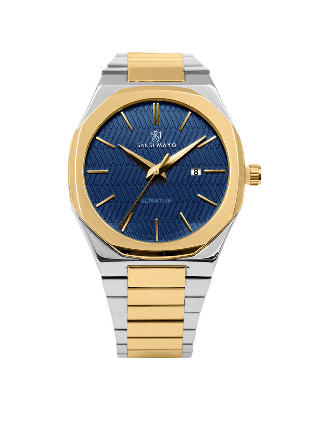 SANSIMAYO BRAUO Men Bracelet Style Straps Analogue Watch SM-M-162-TTSG-SG-BL