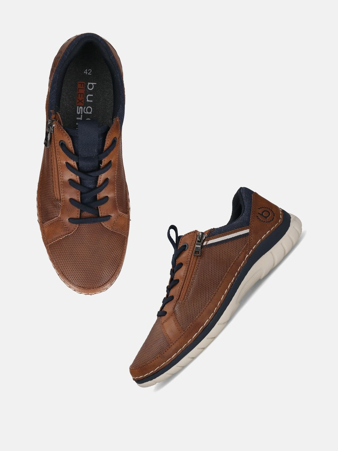 Bugatti Men Brown Synthetic Sneakers