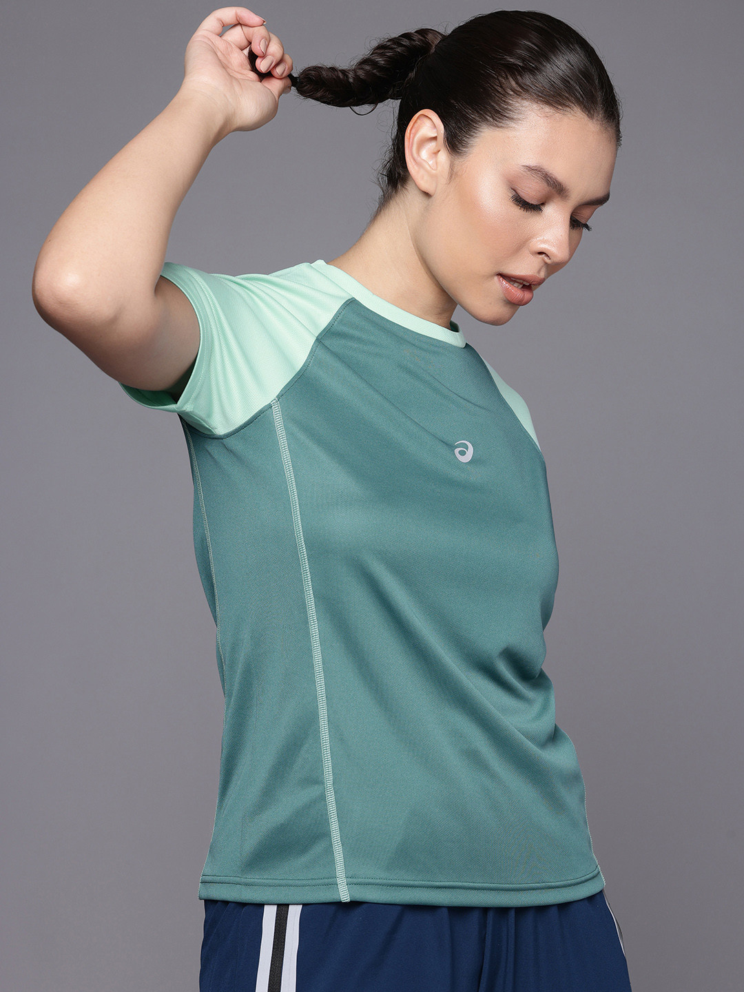 ASICS Raglan Sleeves Colorblocked Running T-shirt