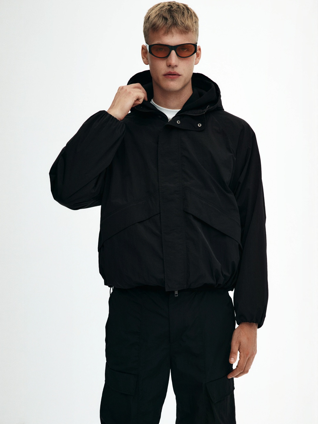 H&M Loose Fit Nylon Windbreaker