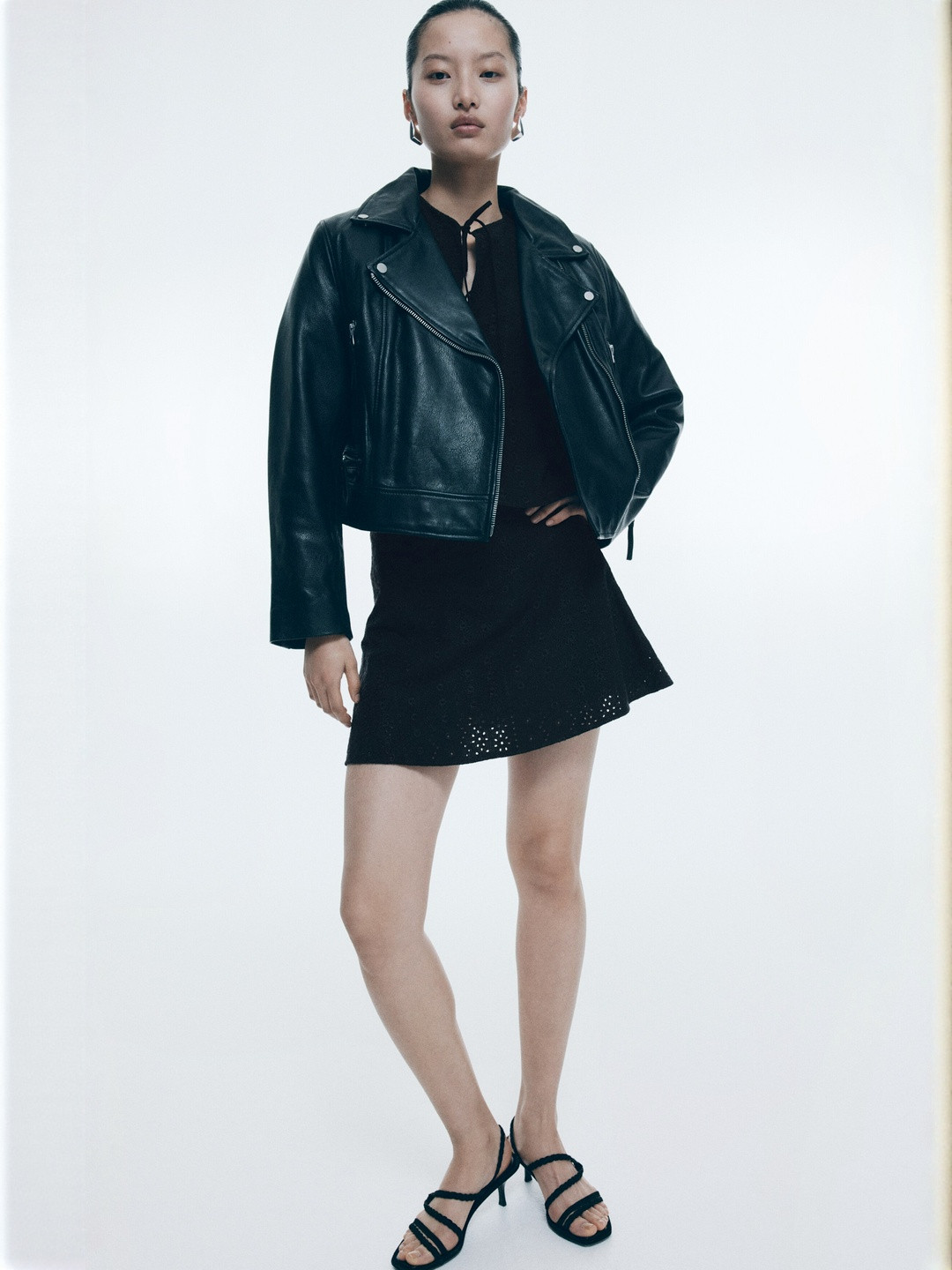 H&M Broderie Anglaise Mini Skirt